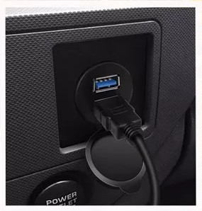 Удлинительный кабель 3 МБ Розетка USB 3.0 3A ДВОЙНАЯ панель