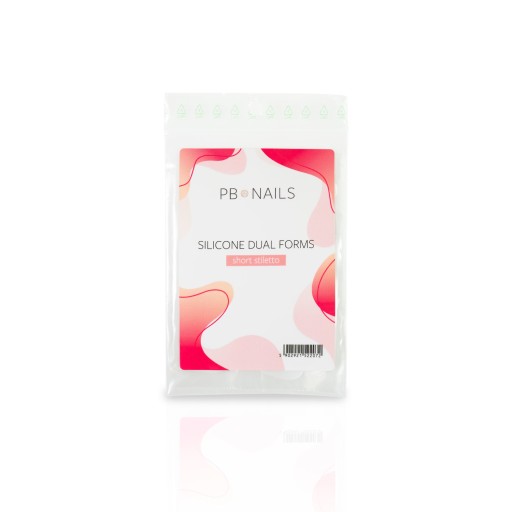 PB NAILS ФРАНЦУЗ ДВОЙНОЙ ФОРМЫ КОРОТКИЕ ШПИЛЬКИ
