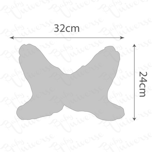 КОМФОРТНАЯ ПРОТИВОШОКОВАЯ ПОДУШКА ДЛЯ ПУТЕШЕСТВИЯ BUTTERFLY BabyUniverse 32x24см