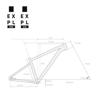 Rockrider Expl 520 29-дюймовый горный велосипед, размер L