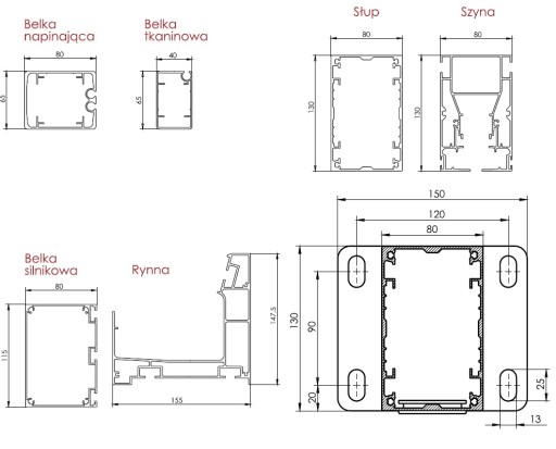 Pergola tarasowa ogrodowa przyścienna 400x250