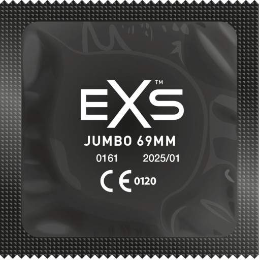 Презервативы XXL EXS Jumbo, БОЛЬШИЕ РАЗМЕРЫ, УВЛАЖНЕННЫЕ, ЛЕГКО НАНОСЯЩИЕСЯ, 1 шт.