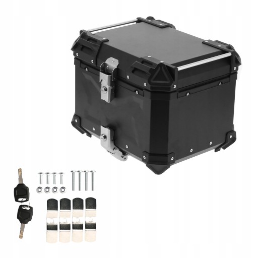 АЛЮМИНИЕВЫЙ ЧЕХОЛ ДЛЯ МОТОЦИКЛА ОБЪЕМОМ 45 Л С КОЖАНОЙ ПОДКЛАДКОЙ SOFT PRACTICAL