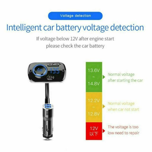 Bluetooth Transmiter samochodowy DO ZAPALNICZKI SAMOCHODOWEJ AUTA ŁADOWANIE