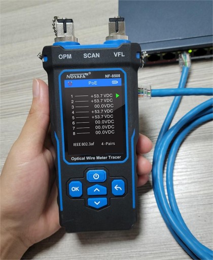 Noyafa NF-8508 LAN POE OPM VFL тестер оптоволокна