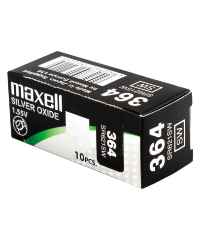 10 аккумуляторов MAXELL 364 SR621SW SR621 G1 LR60 1,55 В