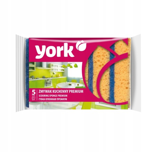 Губка пористая для кухни YORK PREMIUM x 5