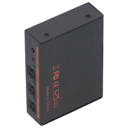 3x1 оптоволоконный цифровой аудиодекодер для преобразования spdif/av/rca
