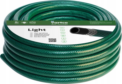 САДОВЫЙ ШЛАНГ 50 м 1/2 ДЮЙМА VARTCO LIGHT 3-СЛОЙНЫЙ