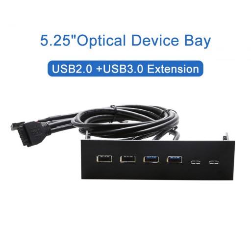 Передняя панель 5,25 дюйма, USB-концентратор, 4 порта USB3.0 2.0