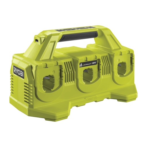 RYOBI 6-PORTOWA ŁADOWARKA 18 V 4A ONE+ RC18640 NA 6 AKUMULATORÓW USB 2A