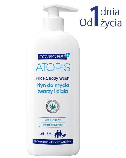 Atopis płyn do mycia twarzy i ciała 500 ml