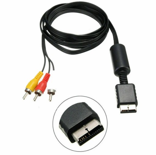 AV-КАБЕЛЬ 3x ПОДДЮЖКОВЫЙ ДЛЯ КОНСОЛИ SONY PS2
