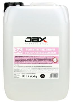 Jax Professional 36 10л - БЕЗ ХЛОРА ДЛЯ СТЕКЛА, СЕРЕБРА И АЛЮМИНИЯ НЕЖНЫЙ