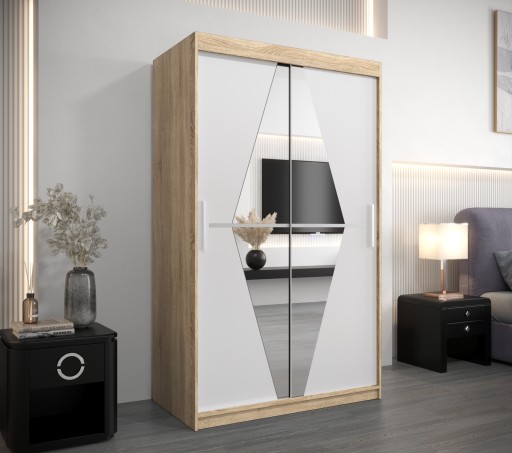 Szafa przesuwna do salonu nowoczesna B 120 cm