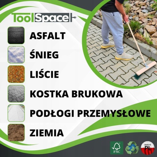 SZCZOTKA DO ZAMIATANIA BRUKU ULICÓWKA 60 cm