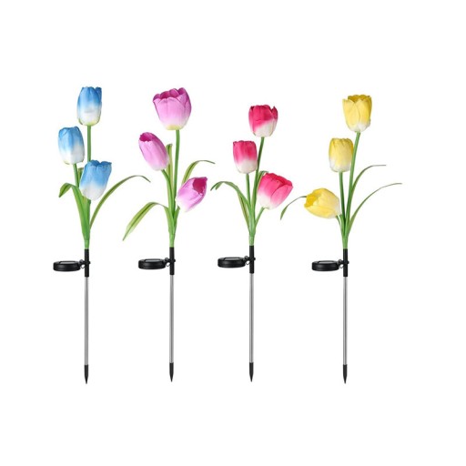 Подключаемая солнечная лампа TULIPS LED цветочная лампа SOLAR TULIP FLOWERS