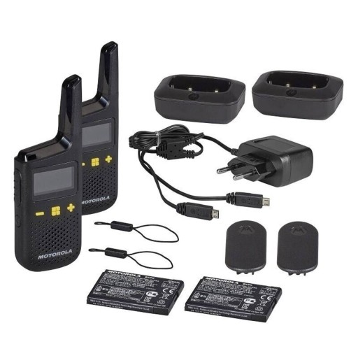 Krótkofalówki 2 sztuki WALKIE TALKIE 16 kanałów PMR odporna IP54 Motorola
