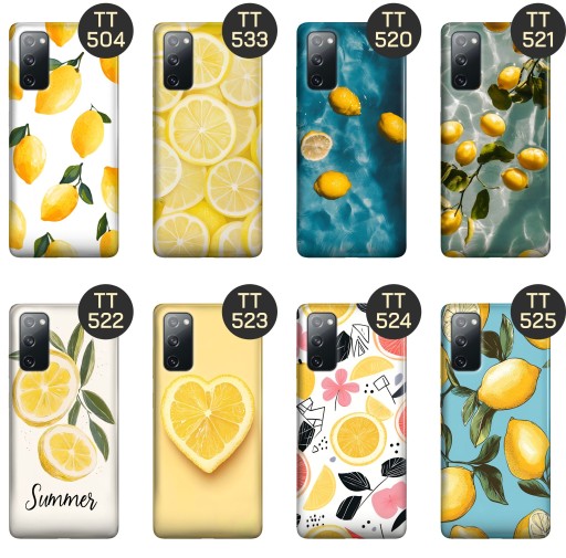 ETUI DO SAMSUNG GALAXY S20 FE / 5G WZORY CYTRYNY CYTRYNKI SMAK LATA CYTRUSY