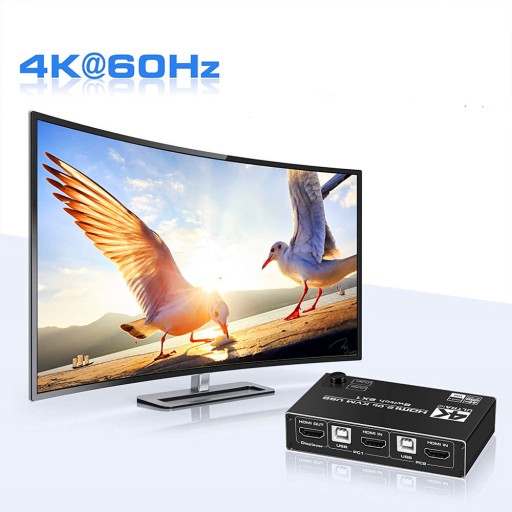 KVM HDMI 2.0 USB-переключатель 4K/60 Гц 3xUSB
