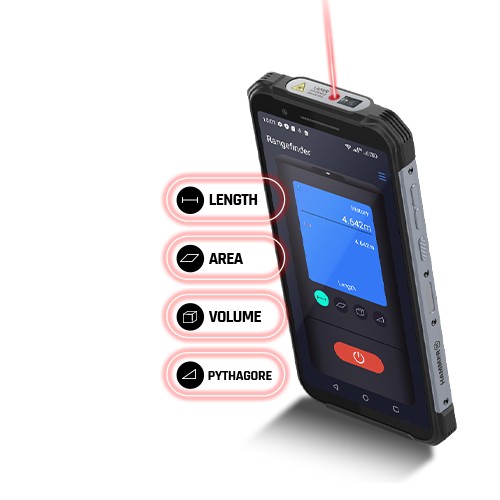Hammer Construction 6/128 ГБ Смартфон Дальномер IP69 Бесплатный автомобильный держатель