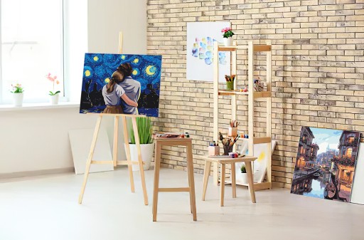 КРАСКА ПО ЦИФРАМ на рамке «Любовь»