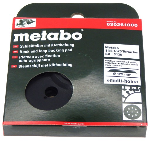 Шлифовальная тарелка METABO 630261000 для SXE 3125