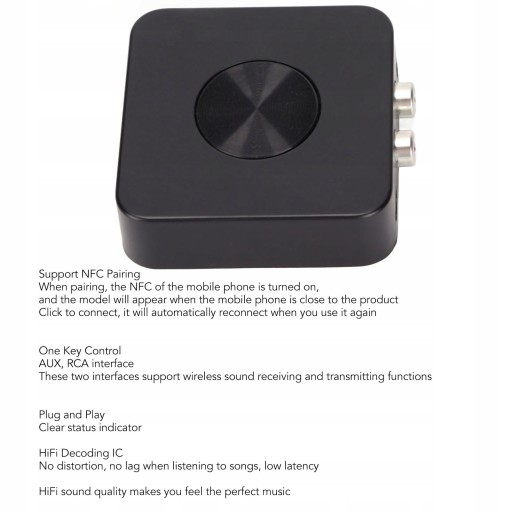 HiFi-приемник BLUETOOTH-ПЕРЕДАТЧИК 3,5 мм AUX RCA