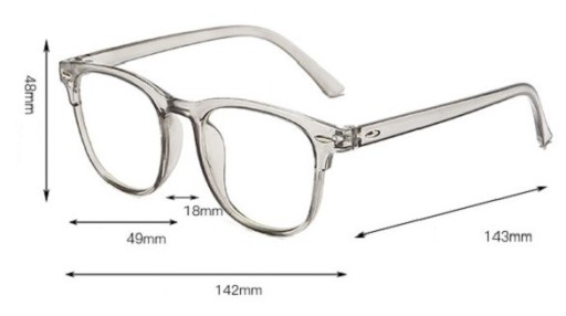 OKULARY KOREKCYJNE NERD nerdy retro MINUSY -3