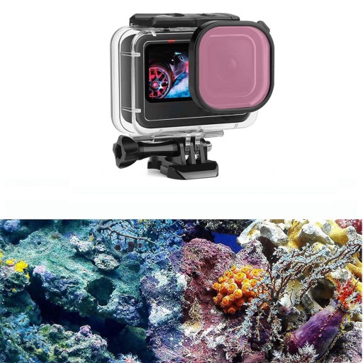 Водонепроницаемый сенсорный подводный корпус 60 м для камер GoPro Hero 12 11 10 9