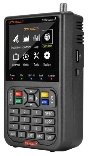 Измеритель сигнала спутниковой антенны DVB-S2 SAT для настройки проверки