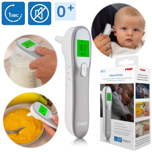 Электронный медицинский инфракрасный термометр 3в1 1сек Color EarTemp REER