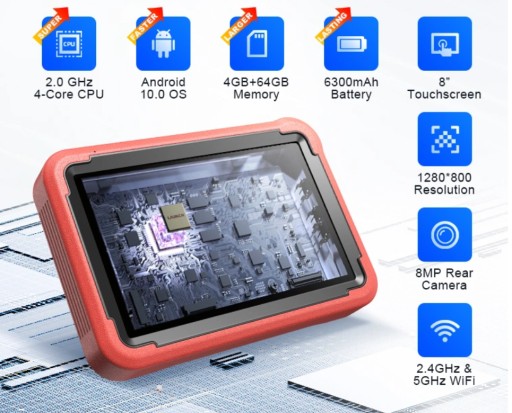 LAUNCH X431 PROS V 5.0 + 2 чемодана НОВАЯ МОДЕЛЬ RED 23r JPL 2 ГОДА ДЕЙСТВИЯ