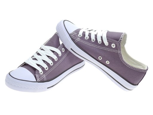 GŁADKIE TRAMPKI WYSOKA JAKOŚC LA01 Grey. r.38