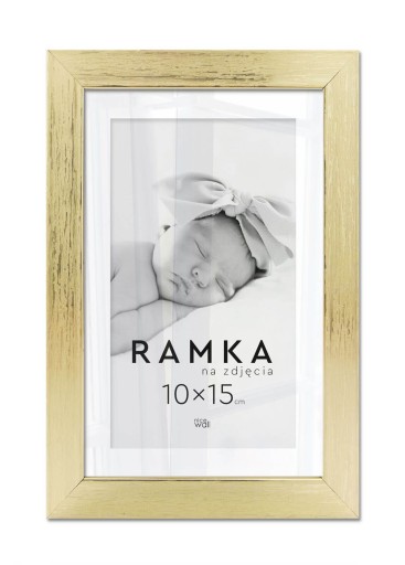Золотая фоторамка 10х15 см Рамка 15х10 см