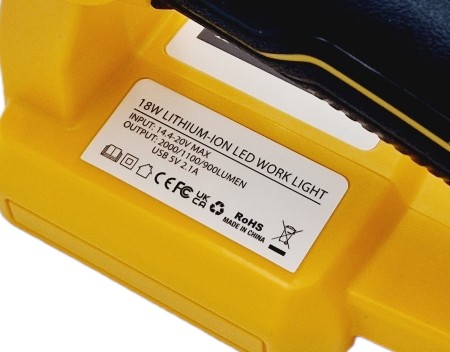 ЛАМПА ДЛЯ DEWALT 18V ГАЛОГЕННАЯ РАБОЧАЯ ЛАМПА-ФОНАРИК