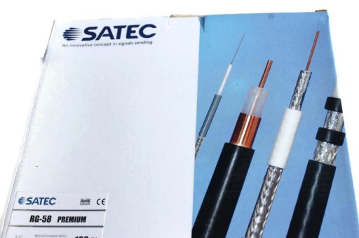 RG58 RG-58 SATEC Premium Concentric Cable 1M