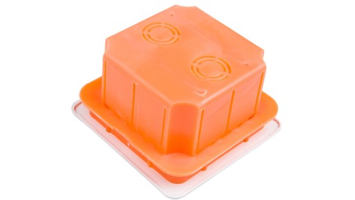 PUSZKA P/T Z BIAŁĄ POKRYWĄ 76×76×52mm CZARNA 11.1