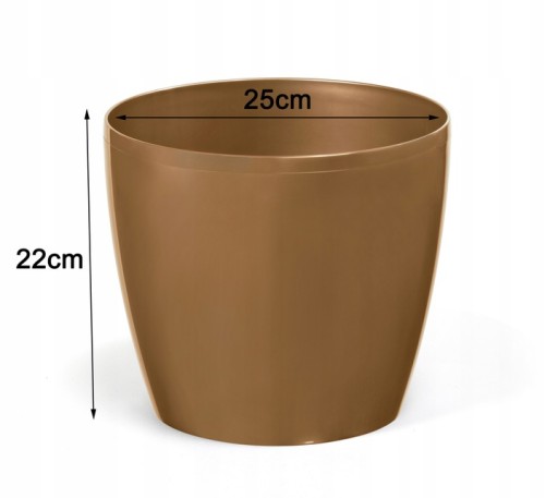 Taras kwietnik stojący 60cm złoty glamour ogrodowy