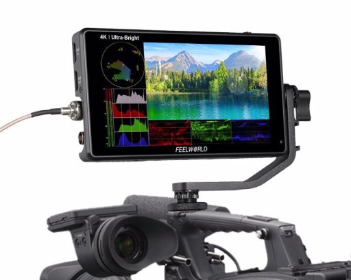 Monitor podglądowy do aparatu kamery Feelworld LUT6 6 cali 2600nits HDR 3D