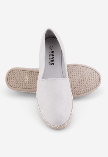 Espadryle damskie srebrne 2 Efa Srebny 38