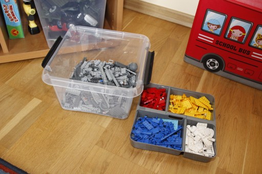 POJEMNIK PUDEŁKO NA KLOCKI LEGO 9l +ORGANIZER WKŁAD DO SZUFLADY