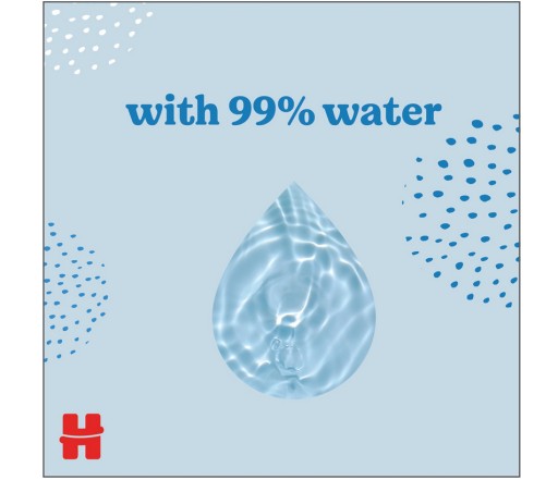 Влажные салфетки Huggies Pure 56 шт. 99% чистая вода