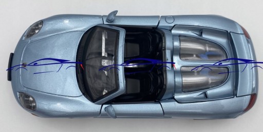 Porsche Carrera GT 1:24 Motormax 73305 синий