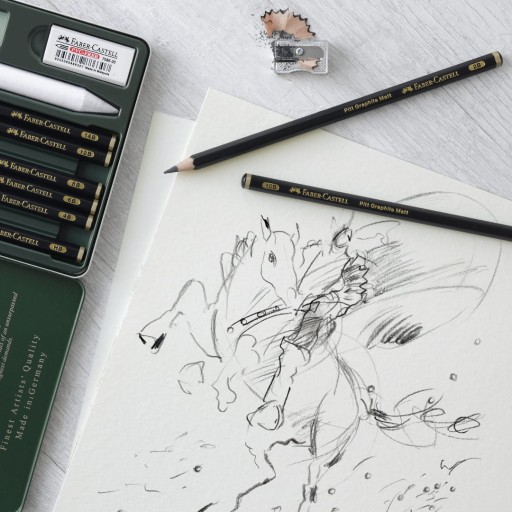 Набор карандашей для рисования FABER-CASTELL Pitt Graphite Matt, 8 шт.