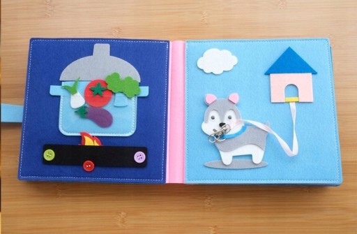 Quiet Book Książeczka Sensoryczna Montessori