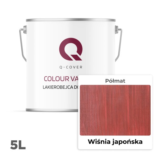LAKIEROBEJCA DO DREWNA 3W1 EXTRA LAZURA WIŚNIA JAPOŃSKA PÓŁMAT 5L OCHRONNA