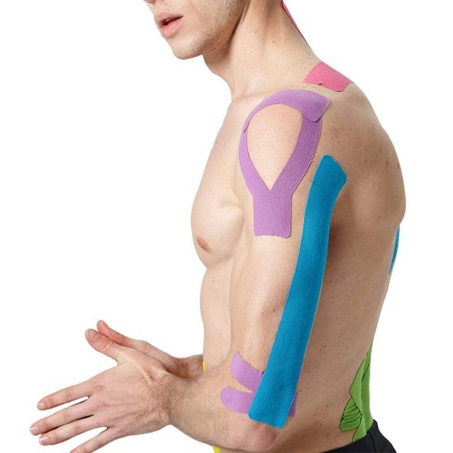 TAŚMA KINEZJOLOGICZNA PLASTRY TAPE TEJPY KINESIOTAPING TEJP PRO 5MX5CM