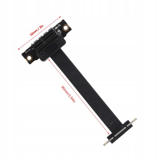 PCIE 1X RISER TAPE ДВОЙНОЙ СЕТЕВОЙ УДЛИНИТЕЛЬНЫЙ КАБЕЛЬ 90°