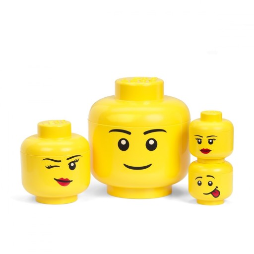 LEGO MINI КОНТЕЙНЕР HEAD HAPPY BOY BOY XS